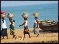 Fischerhafen in Ghana