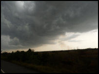 Gewitterstimmung bei Sogakope, Ghana