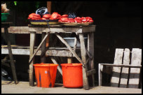 Käsestand in Benin