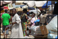 Marktszene auf dem Zentralmarkt in Lomé