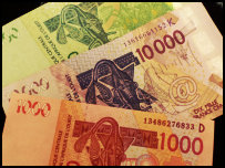 Westafrikanischer Franc in Burkina Faso
