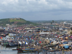 Fischerhafen in Elmina