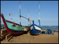 Fischerhafen in Monogaga, Elfenbeinküste