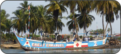Bootsfahrt auf dem Bandama-Fluss
