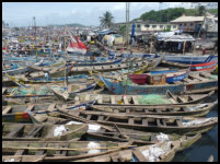 Hafen in Elmina, Ghana