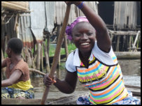 auf dem Nokoué See in Ganvié, Benin