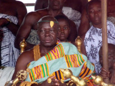 König der Ashanti beim Akwasidae Festival