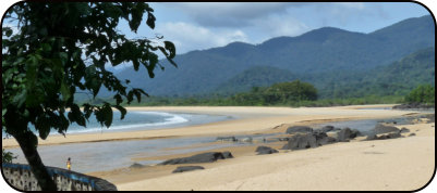 Strand von Bureh in auf der Freetown-Peninsula