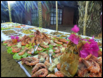 Meeresfrüchtebuffet im Hotel Ponta Anchaca