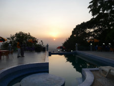 Sonnenuntergang im Fouta Djalon, Guinea