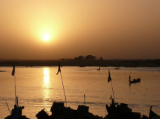 Sonnenuntergang in Mopti