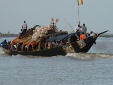 im Hafen von Mopti