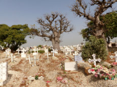 gemischter Friedhof in Fadiouth