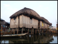 On Lake Nokoué in the stilt village of Ganvié, Benin