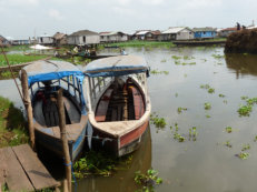 in the stilt village of Ganvié