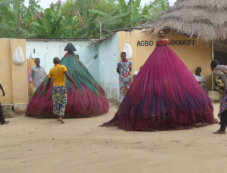 Zangbeto ceremony in Grand Popo