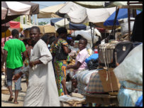 Central market in Lomé, Togo