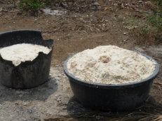 Gari local food made of cassava