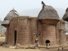 typical castle-like Tamberma dwelling