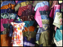Clothes for sale on the market of Bobo Dioulasso