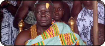 Asantehene Nana Osei Tutu II beim Akwasidae Festival in Kumasi