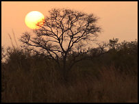 sunset in Ghana