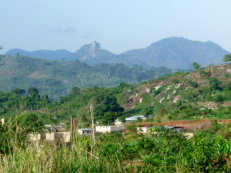 mountains around Man