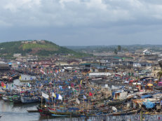 fishing harbour in Elmina
