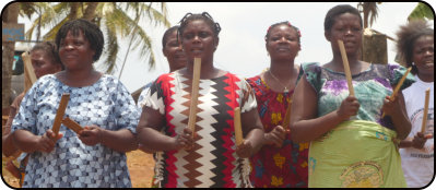 Dances in the stilt village of Tiagba