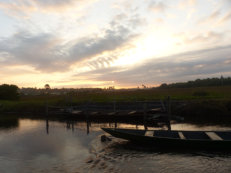 boat ride to Nzulezo