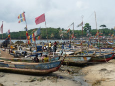 fishing harbour in Dixcove