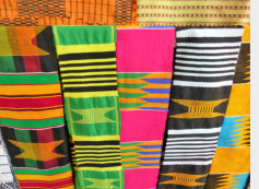 Kente cloth in Bonwire