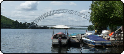 Boat ride on the Volta River near Akosombo