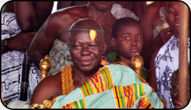 Ashanti King Nana Osei Tutu II during Akwasidae festival