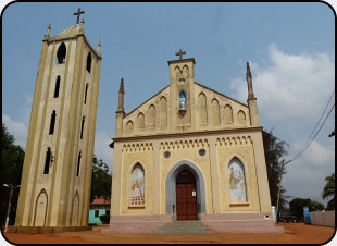 Catholic church built under German colonial rule