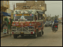 typical bus in Senegal