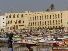 fishing port in Saint Louis