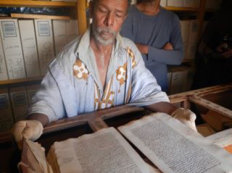 library with old manuscripts in Chinguetti