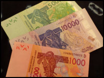 the West African Franc XOF, Senegal's currency