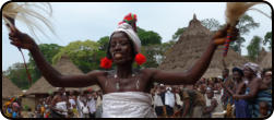 Mask dance in the Man region, Dan village of Goudofouma