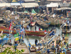 Port de pêche à Elmina